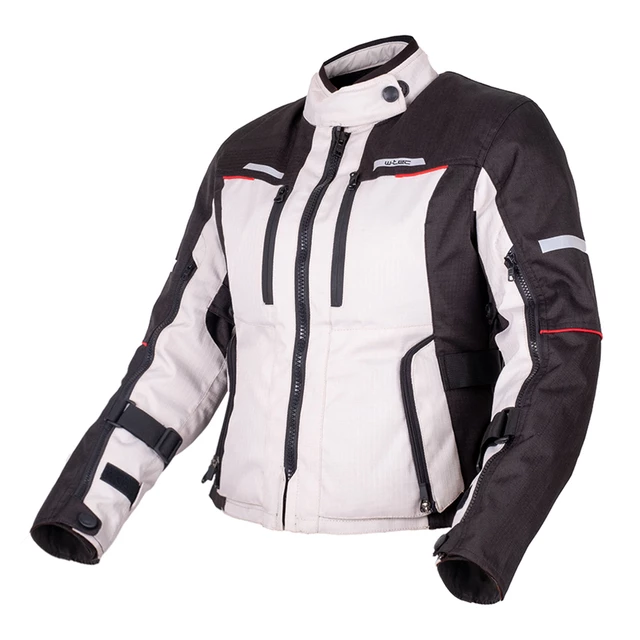 Women’s Touring Jacket W-TEC Maise - Black-Grey-Red