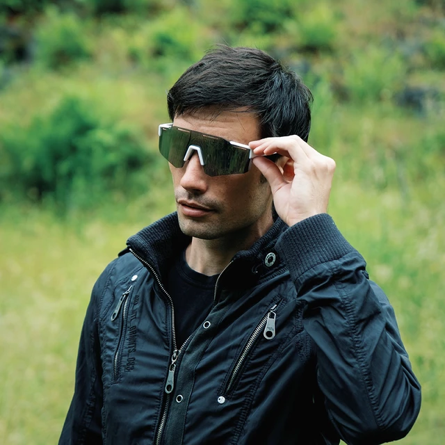 Sportowe okulary przeciwsłoneczne Altalist Legacy 3 - turkusowo-czarny z fioletowymi soczewkami