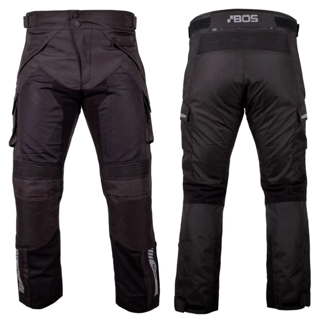 Moto kalhoty BOS Patras - Black - Black