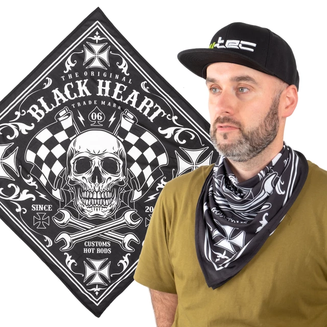 Chusta szal na szyję bandana W-TEC Black Heart Bandest - Bones - Starter