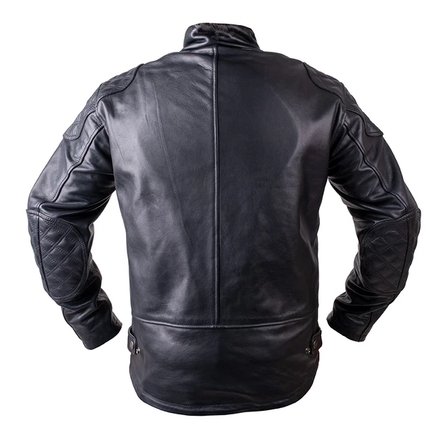 Leather Motorcycle Jacket W-TEC Valebravo - Black