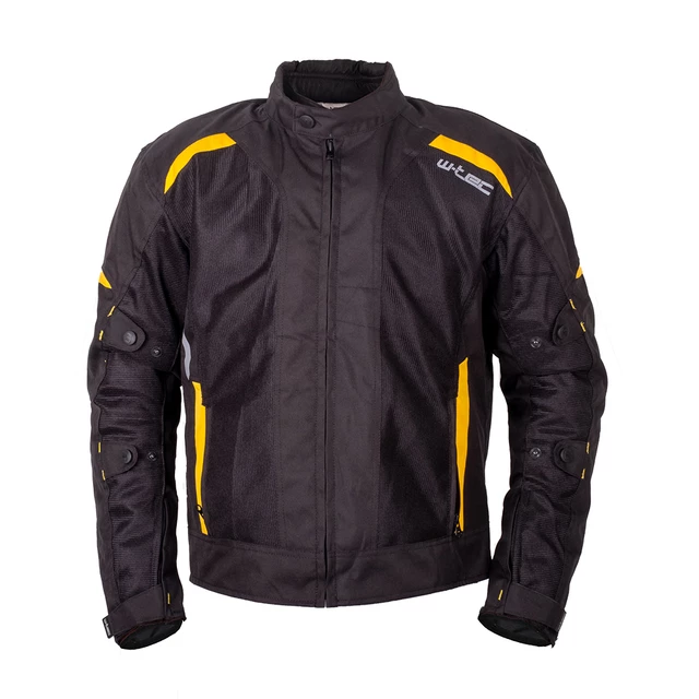 Men’s Summer Motorcycle Jacket W-TEC Tosheck - Black-Yellow