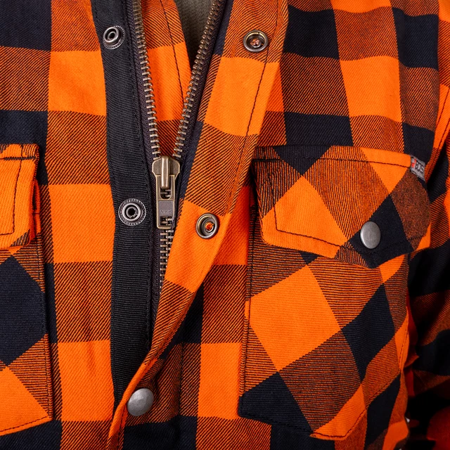Motorcycle Shirt BOS Lumberjack - Orange