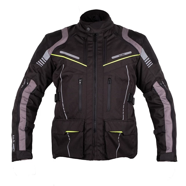 W-TEC Smackton Touring Motorradjacke - schwarz-grün - schwarz-grün