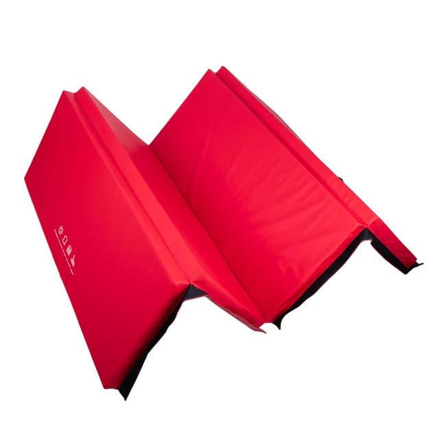 Skládací gymnastická žíněnka inSPORTline Kvadfold 200x120x5 cm - červená