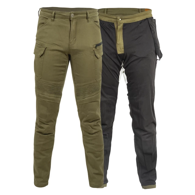 Men’s Motorcycle Pants W-TEC Cargotic - Olive Green