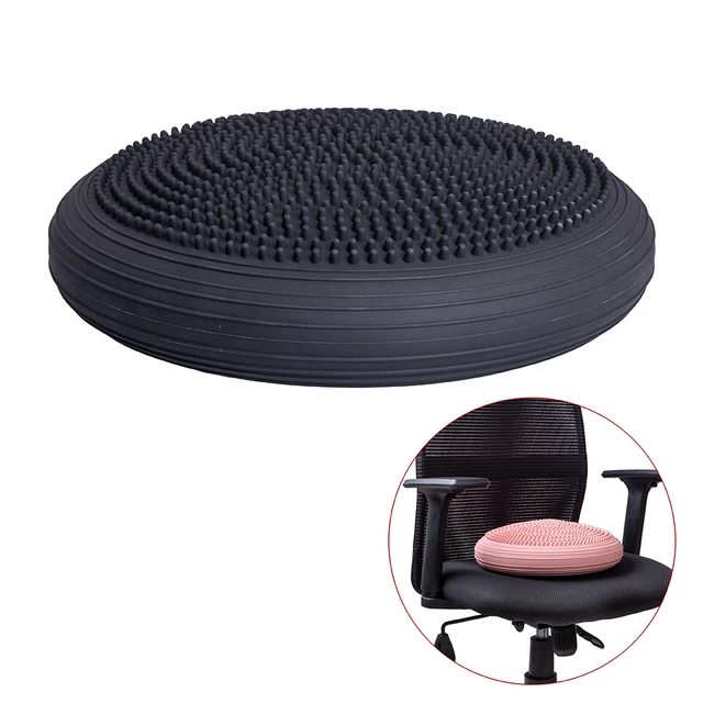 Poduszka balansująca sensomotoryczna do siedzenia inSPORTline Bumy Sitpad - Czarny