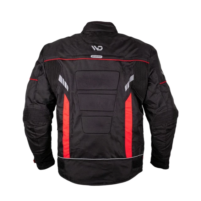 Men’s Motorcycle Jacket WD Motorsports Vegas 2.0 - Black-Red