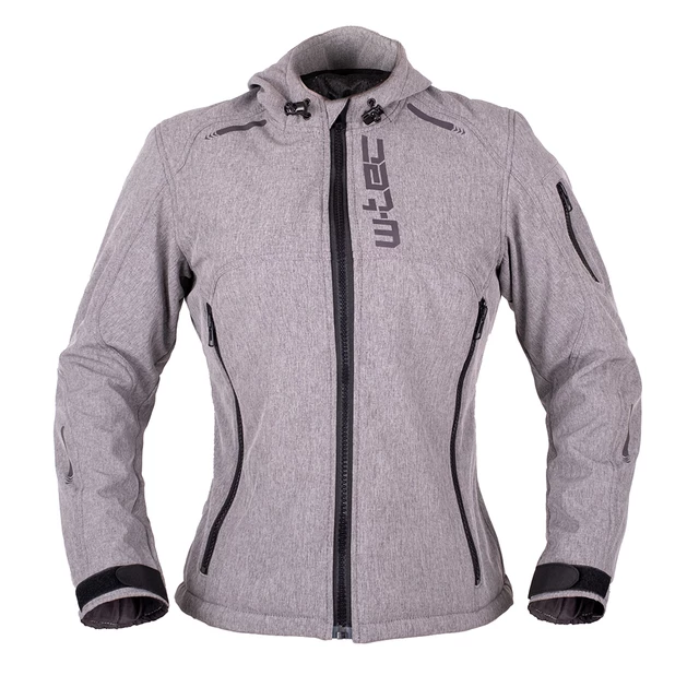 Women’s Softshell Motorcycle Jacket W-TEC Algenia - Grey - Grey