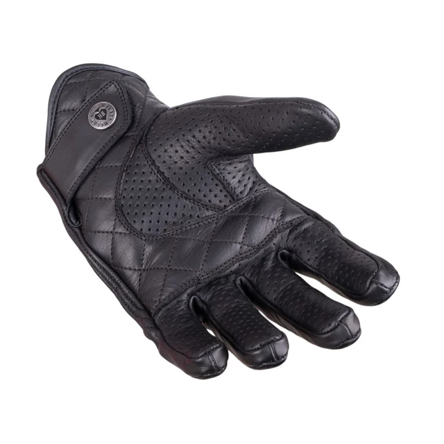 Leather Motorcycle Gloves W-TEC Black Heart Rookah