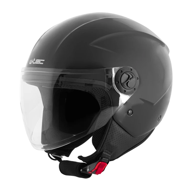 Otwarty kask motocyklowy W-TEC Bareiro - Matt.czarny - Czarny błyszczący