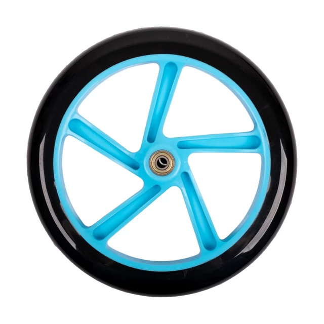 Ersatz-Vorderrad mit Lagern für Scooter Discola 230x30mm - gelb - blau