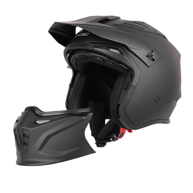 Kask motocyklowy modułowy W-TEC Badalone - Matt.czarny