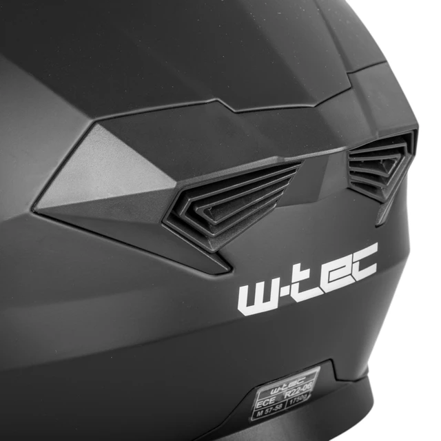 Kask motocyklowy enduro Flip-Up W-TEC Biscaia P/J - Czarny błyszczący