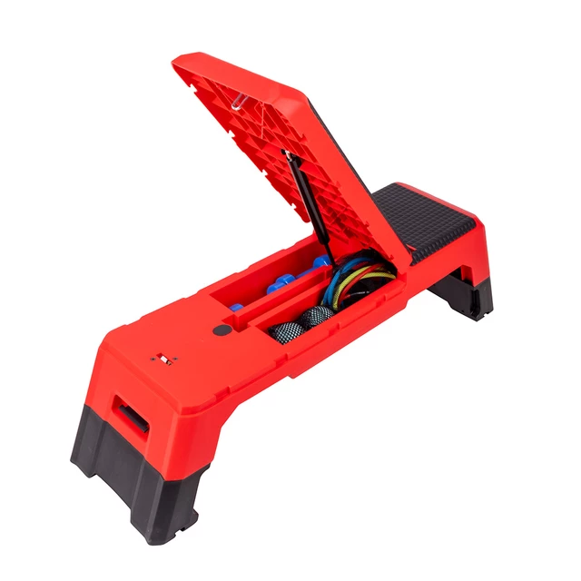 Adjustable Bench & Aerobic Exercise Step Platform inSPORTline AeroBench - Red
