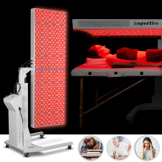 Red LED Light Therapy Panel inSPORTline Supetar - White - White