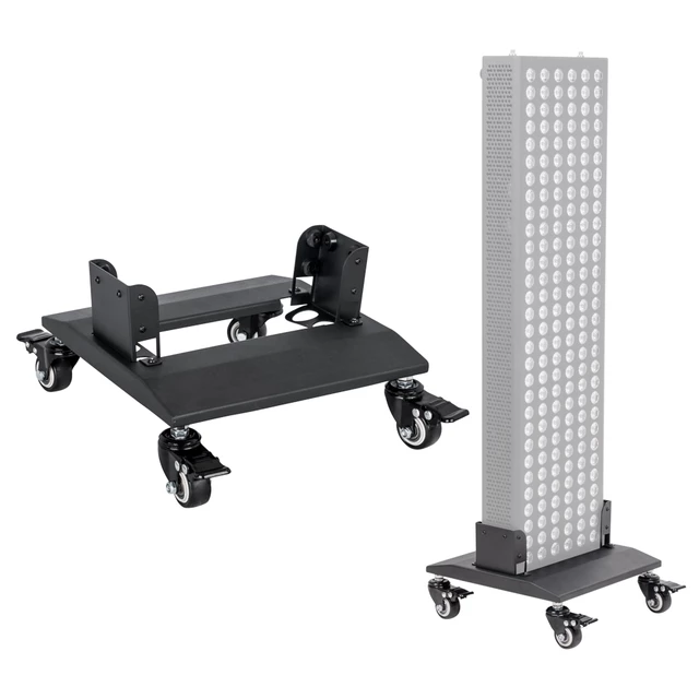 Stand w/ Wheels for Red LED Light Therapy Panel inSPORTline Brister - Black