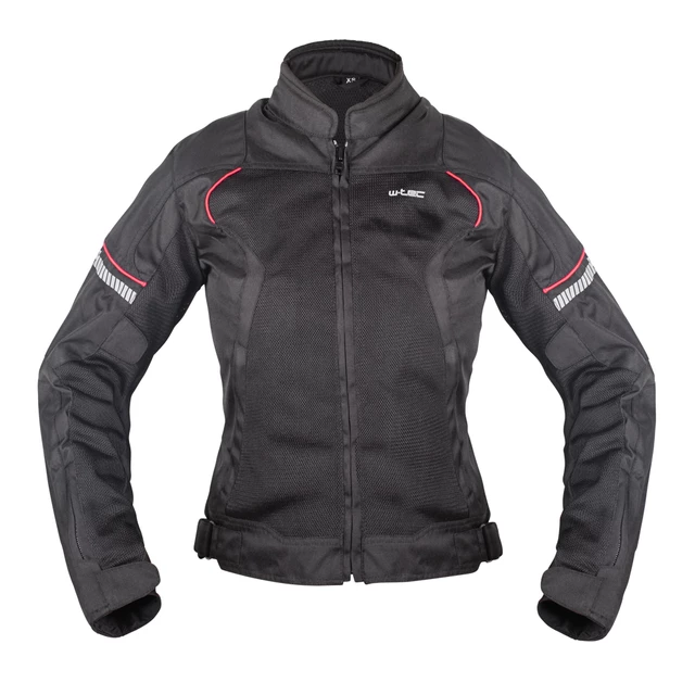 Women’s Summer Motorcycle Jacket W-TEC Matrix Lady - Black-Red - Black-Red