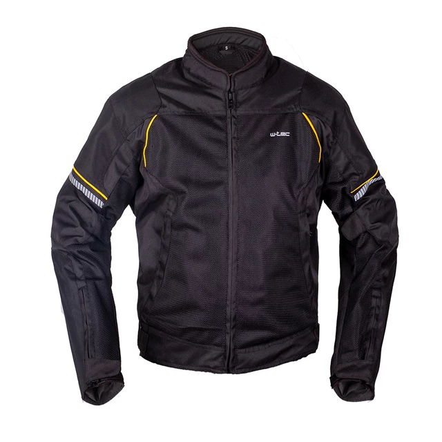 Summer Motorcycle Jacket W-TEC Matrix - Black-Yellow