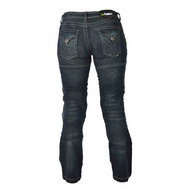 Damskie jeansowe spodnie motocyklowe W-TEC Alinna - Ciemny niebieski