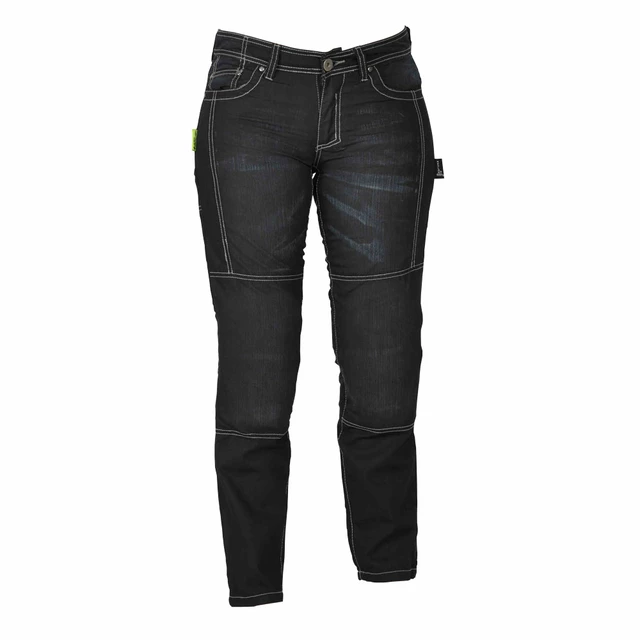 Dámske motocyklové jeansy W-TEC Theo - 18/XL - čierna