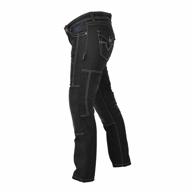 Damskie jeansowe spodnie motocyklowe W-TEC Theo - Czarny