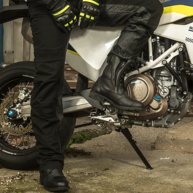 Pánské moto kalhoty W-TEC Raggan - rozbaleno - černá