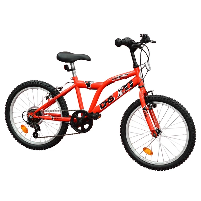 Detský bicykel DHS Kid Racer 2 2021 - model 2012 - červená