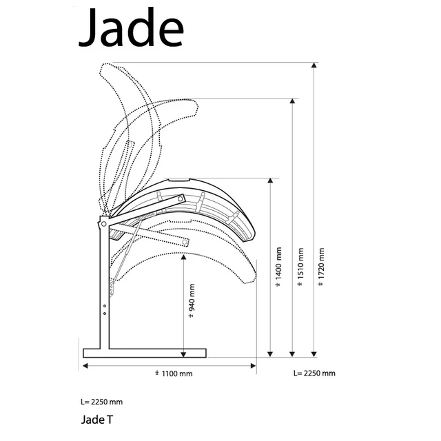 Egyoldalas szolárium Hapro Jade 12 T Lc