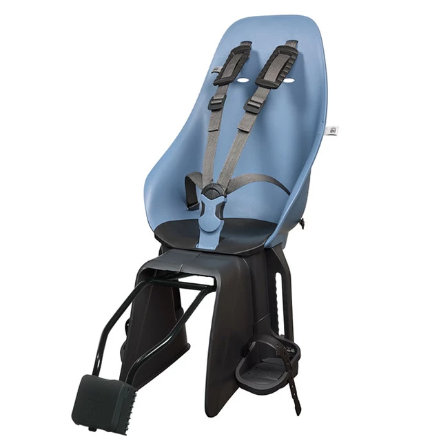 Zadní sedačka na kolo s adaptérem a nosičem na sedlovku Urban Iki - Bincho černá/Kurumi hnědá - Fuji modrá/Bincho černá