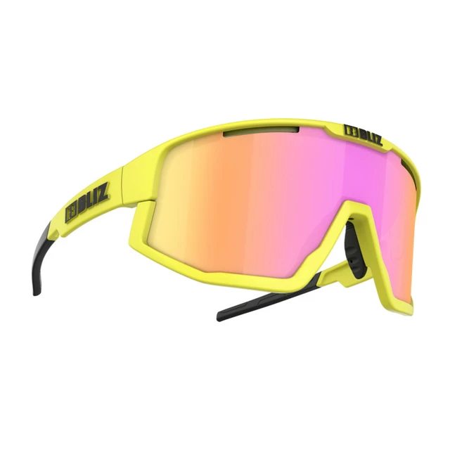 Sportovní sluneční brýle Bliz Fusion - Matt Neon Orange - Matt Neon Yellow