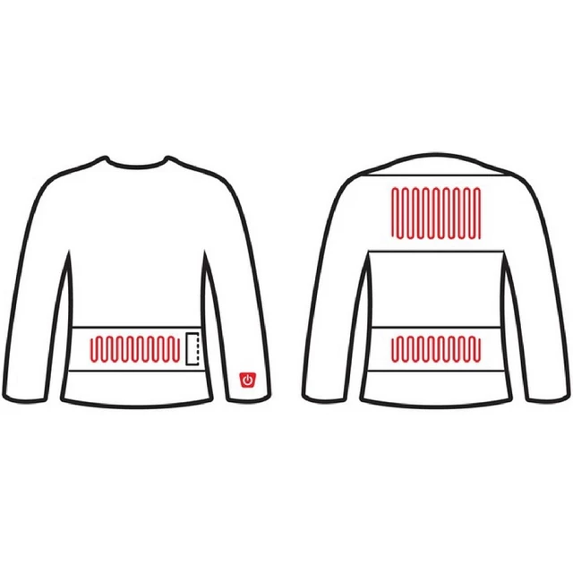 Heated Long-Sleeve T-Shirt Glovii GJ1C