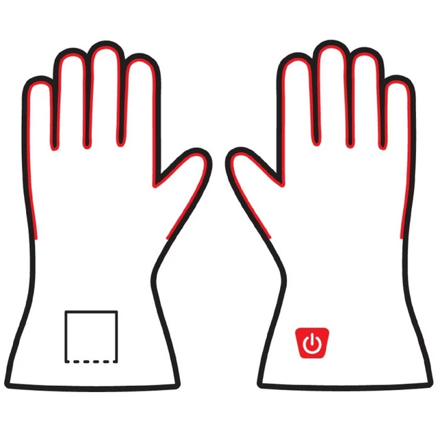 Universal beheizte Handschuhe Glovii GL - weiß