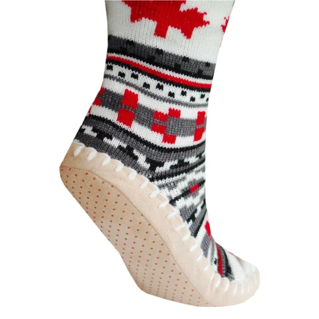 Vyhrievané ponožkové papuče Glovii GQ4 - šedo-červená