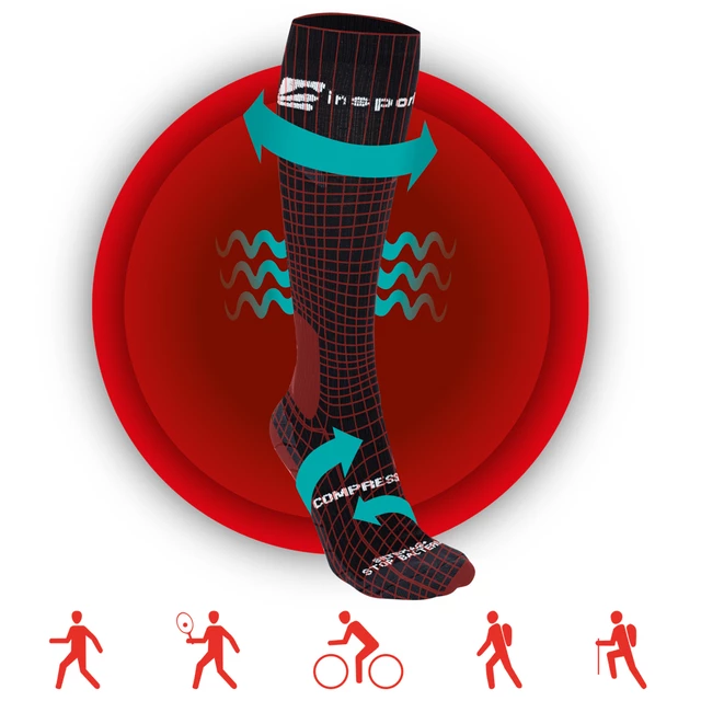 Compression Knee Socks inSPORTline Compleano AG+