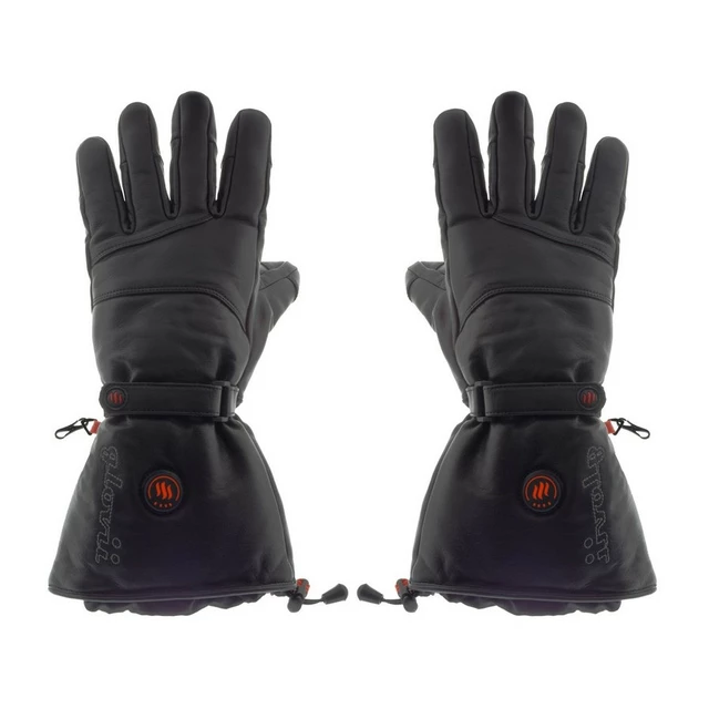 Glovii GS5 Beheizte Skihandschuhe aus Leder - schwarz