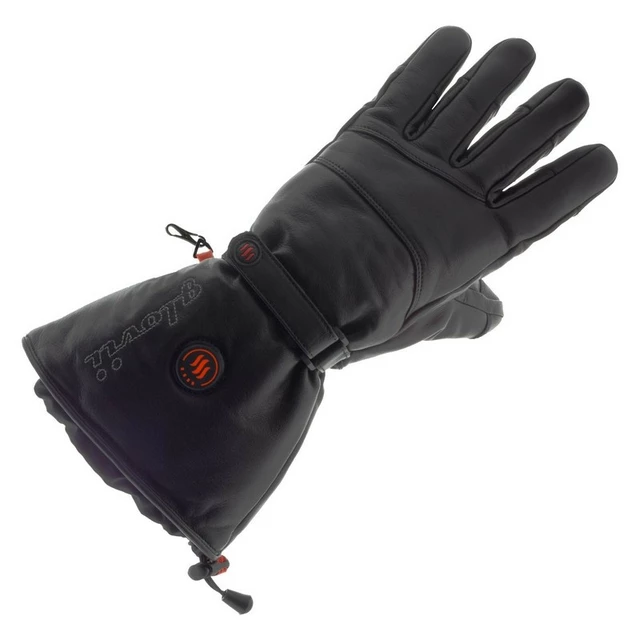 Heated Leather Ski and Moto Gloves Glovii GS5 - Black