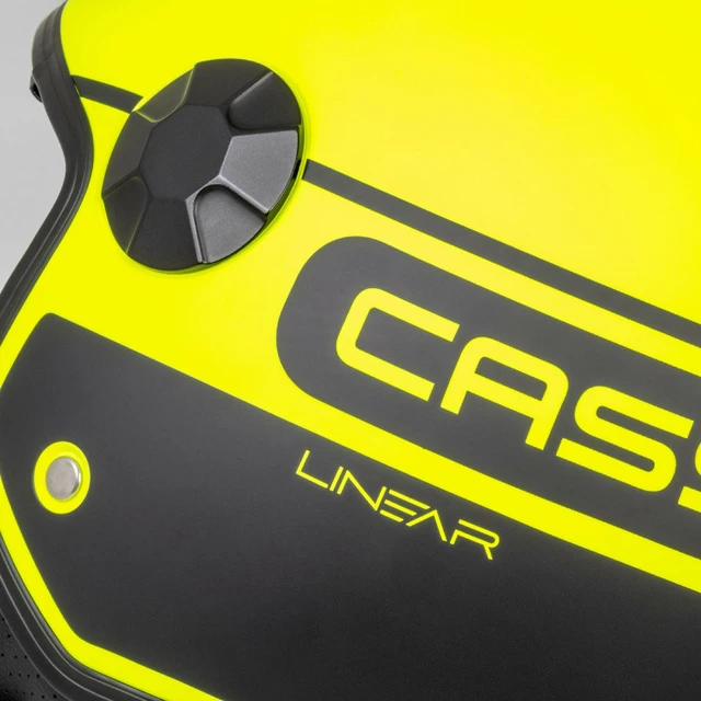 Moto prilba Cassida Handy Plus Linear žltá fluo matná/čierna