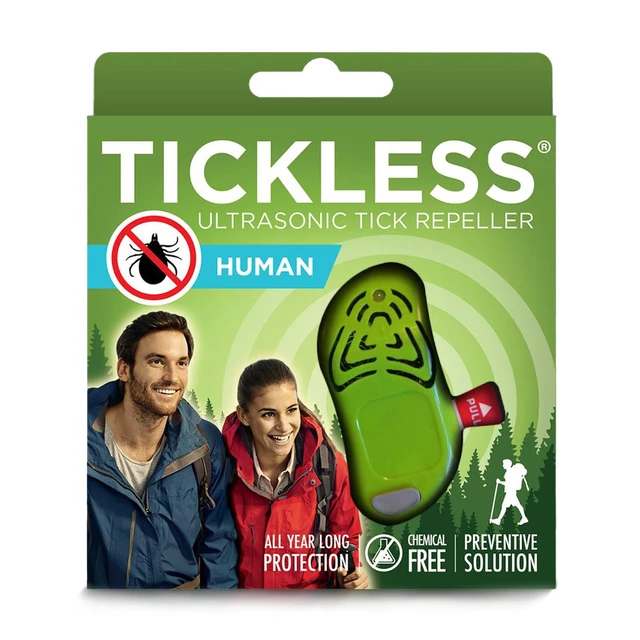 Ultrahangos riasztó kullancsok ellen Tickless Human - zöld