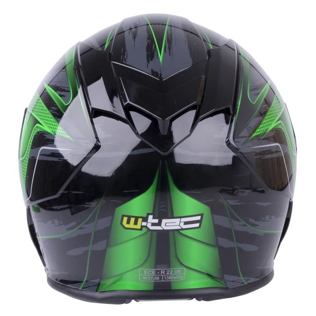 Kask motocyklowy W-TEC V126 + Blenda - Zielony