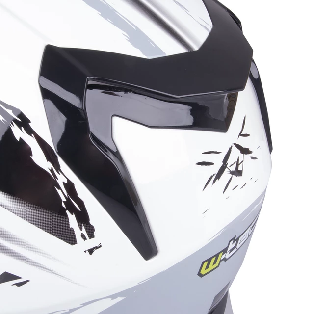 Kask motocyklowy integralny z blendą W-TEC V122 - Czarno-biały