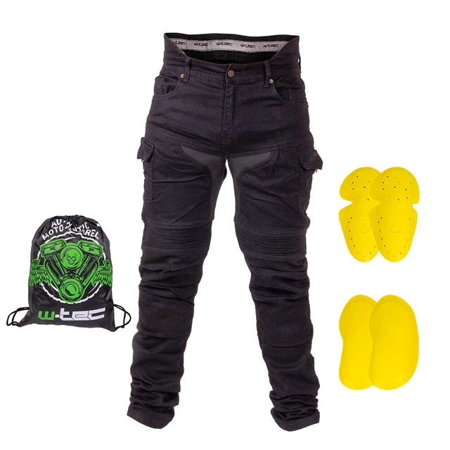 Men’s Motorcycle Jeans W-TEC Aredator EVO - Black