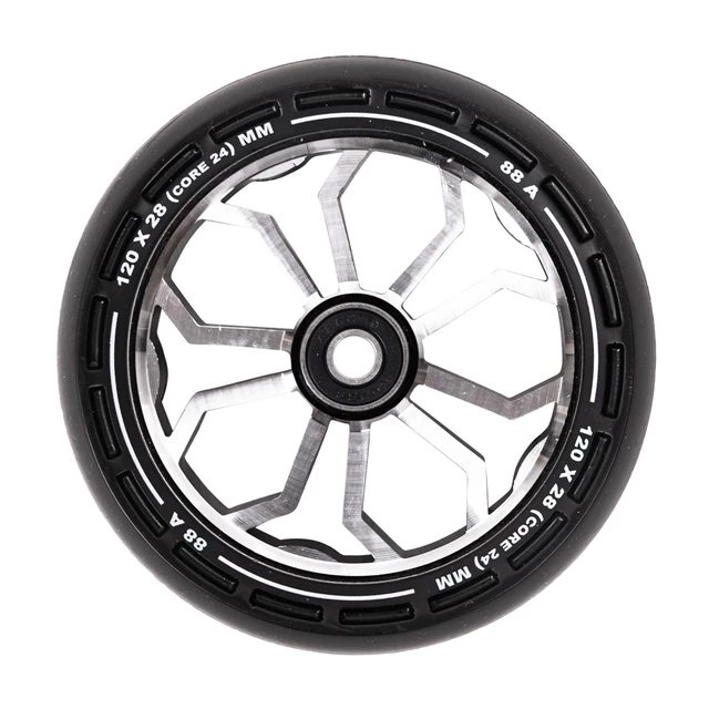 Kolečka LMT XL Wheel 120 mm s ABEC 9 ložisky - neo-chrome - černá