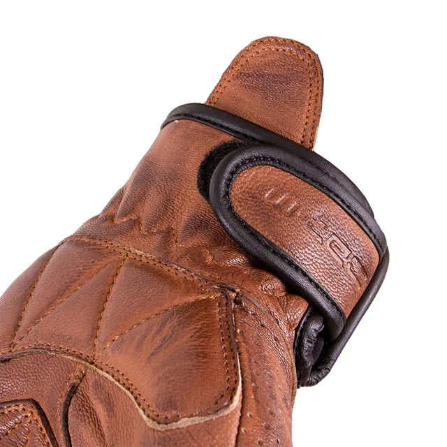 Kožené moto rukavice W-TEC Dahmer - tmavo hnedá