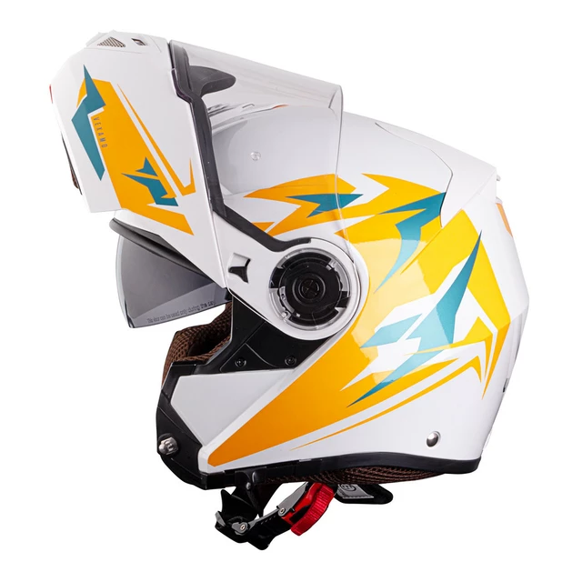 Kask motocyklowy szczękowy z blendą W-TEC Vexamo PI Graphic z Pinlockiem