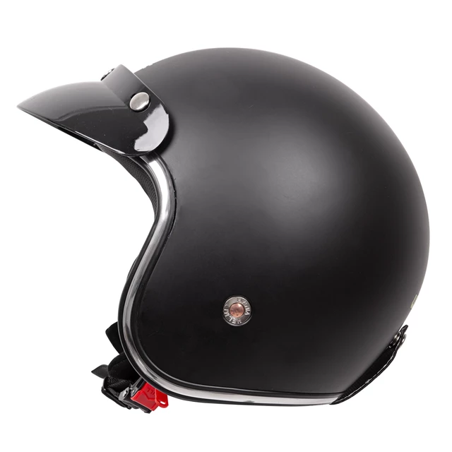 W-TEC YM-629 Motorradhelm - mattschwarz mit schwarzer Polsterung