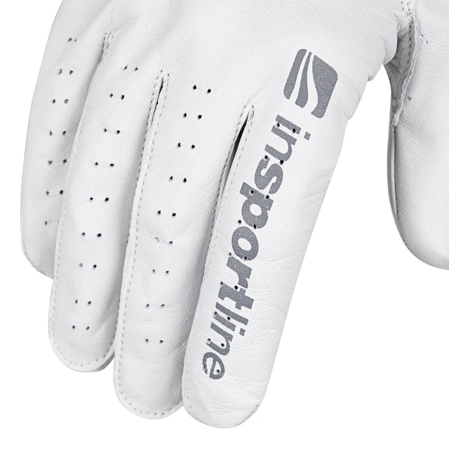 Men’s Leather Gloves inSPORTline Elmgreen - Creamy White