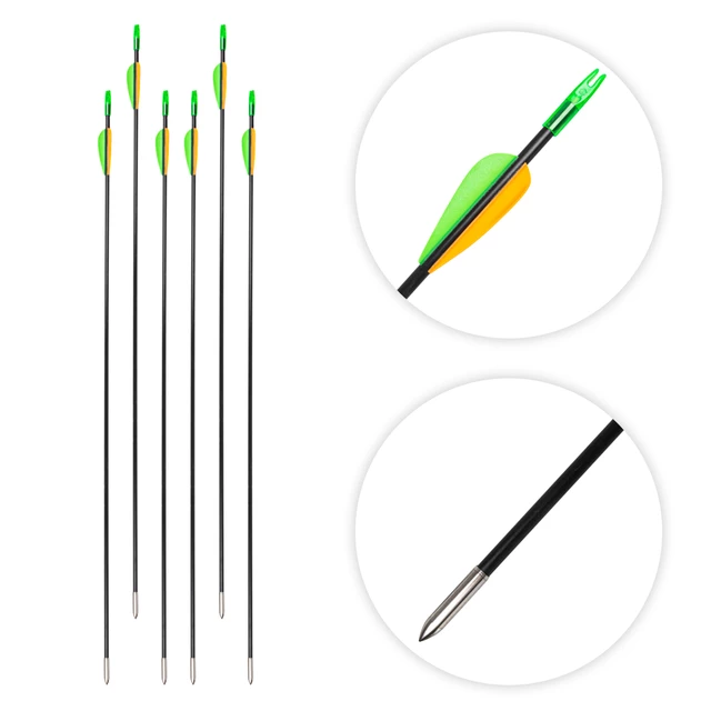 Archery Set inSPORTline Steepchuck 28 lbs. + EXTRA 6 Arrows & 1 Paper Target/Target Board