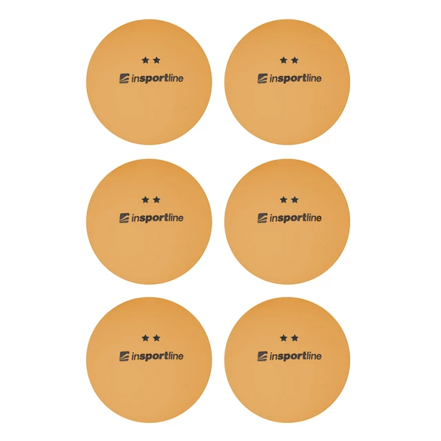 inSPORTline Elisenda S2 6ks Tischtennisbälle - orange