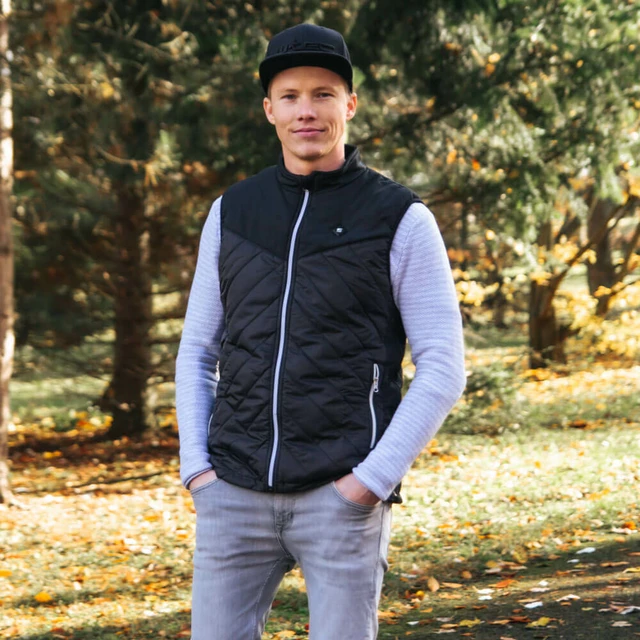 Pánská vyhřívaná vesta inSPORTline WARMhim - schwarz